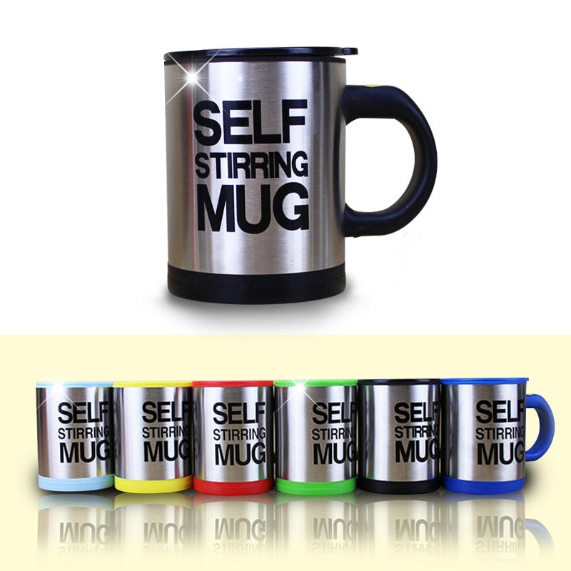 Stainless Steel Self Stirring Mug. (400ML Battery-Powered Mug) – Trend  Deploy