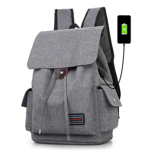 Men's Backpacks Drawstring Laptop Rucksack