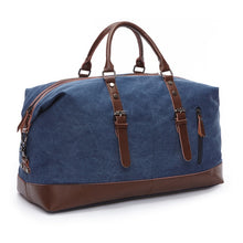 Load image into Gallery viewer, Canvas Leather Men Travel Bags